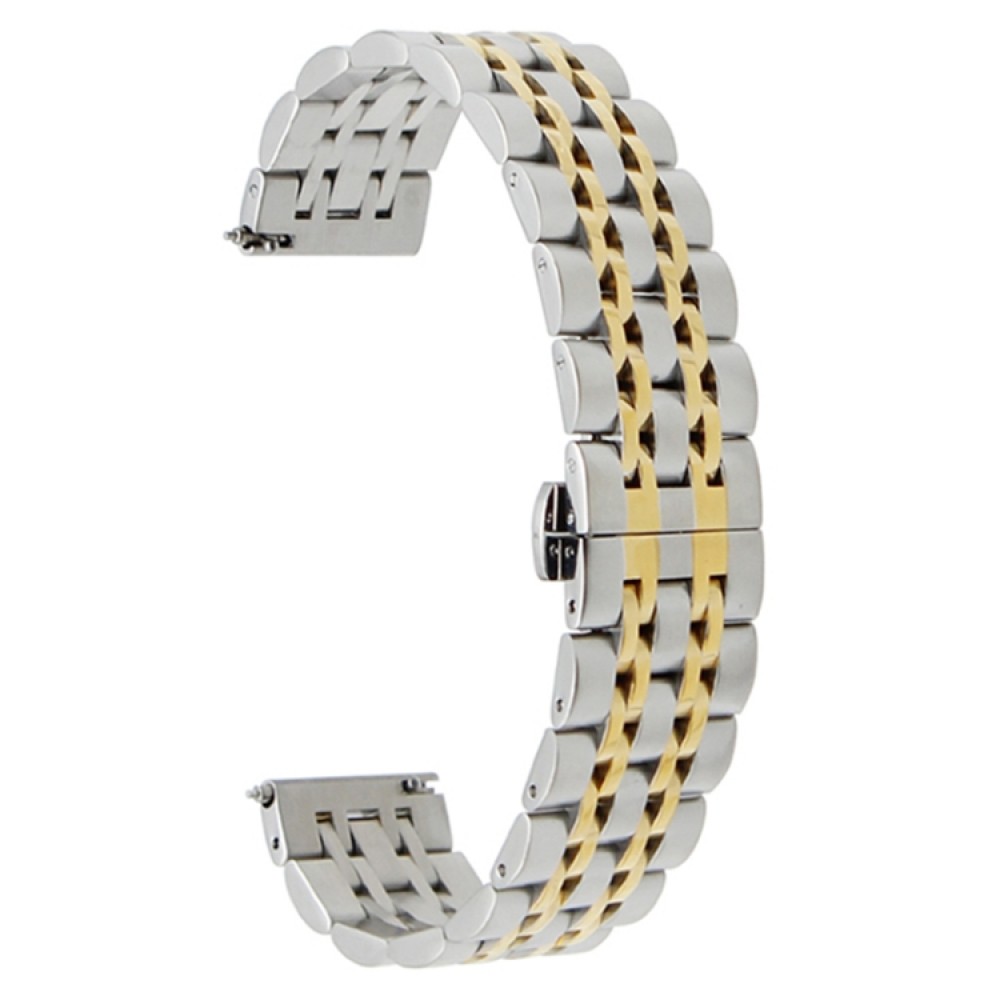 Mεταλλικό λουράκι stainless steel με σχέδιο πλέγμα για το Mibro Watch A2/ Mibro Watch Lite2 Silver/ Gold