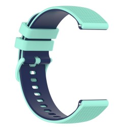 Λουράκι σιλικόνης δίχρωμο για το Huawei Watch GT 3 Pro Titanium 46mm Teal/ Blue