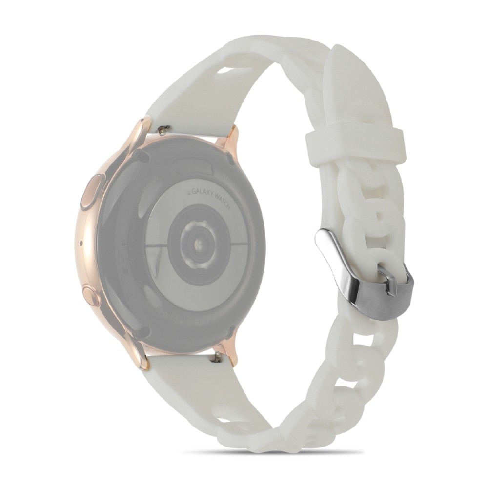 Λουράκι σιλικόνης ring buckle για το Garmin Venu / Garmin Venu SQ White Milk