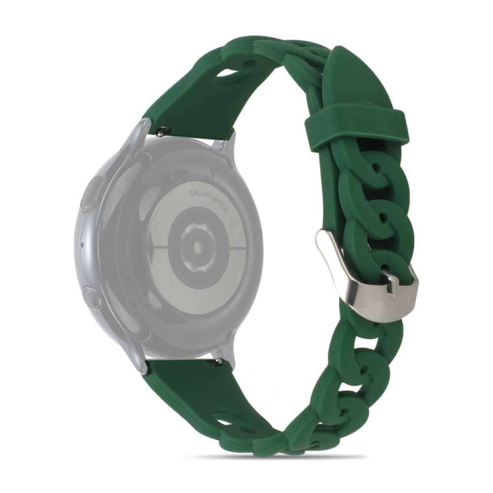 Λουράκι σιλικόνης ring buckle για το Haylou Solar LS05 (45mm) Army Green