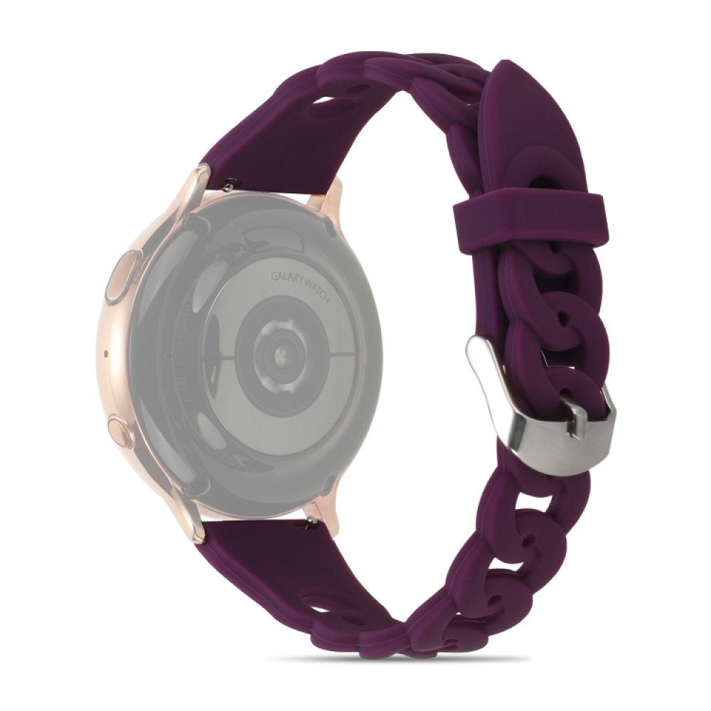 Λουράκι σιλικόνης ring buckle για το Garmin approach S40 Purple