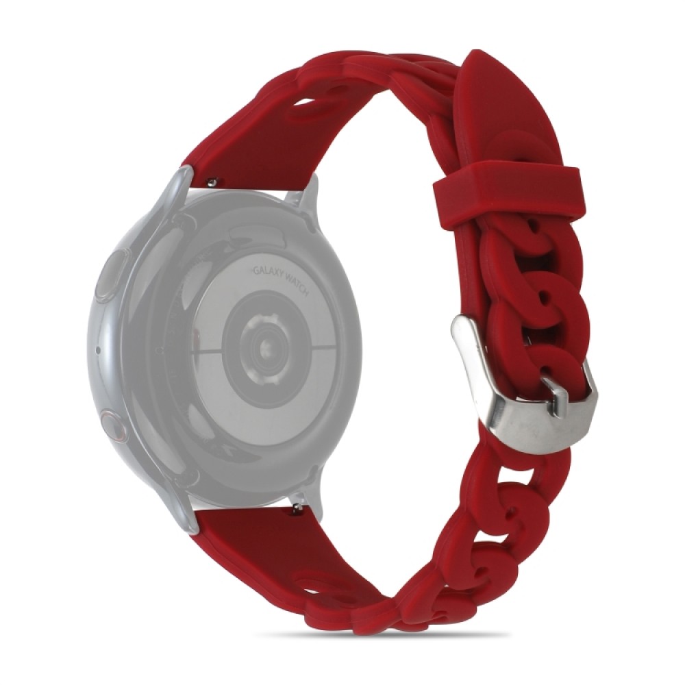 Λουράκι σιλικόνης ring buckle για το Realme Watch 2 / Watch 2 Pro / Watch S Pro  Dark Red