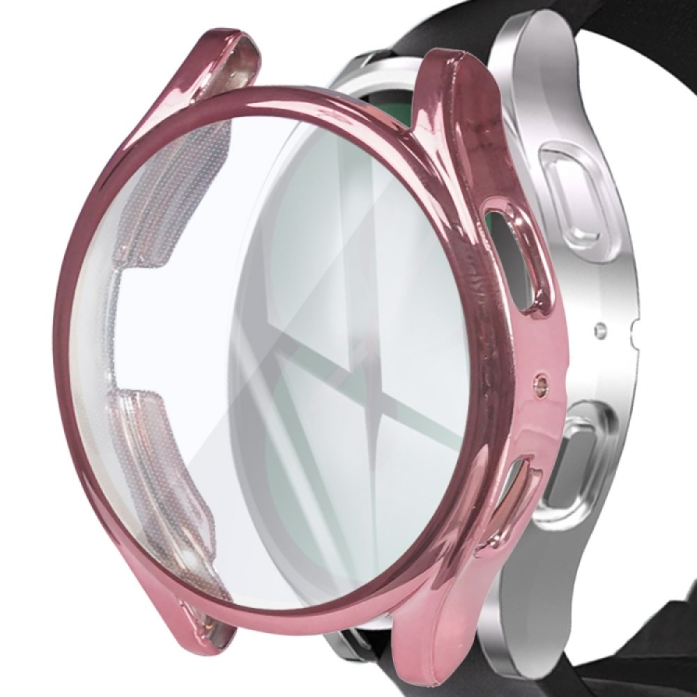 Θήκη προστασίας σιλικόνης με ενσωματωμένη προστασία οθόνης για το Samsung Galaxy Watch 5 44mm - Pink