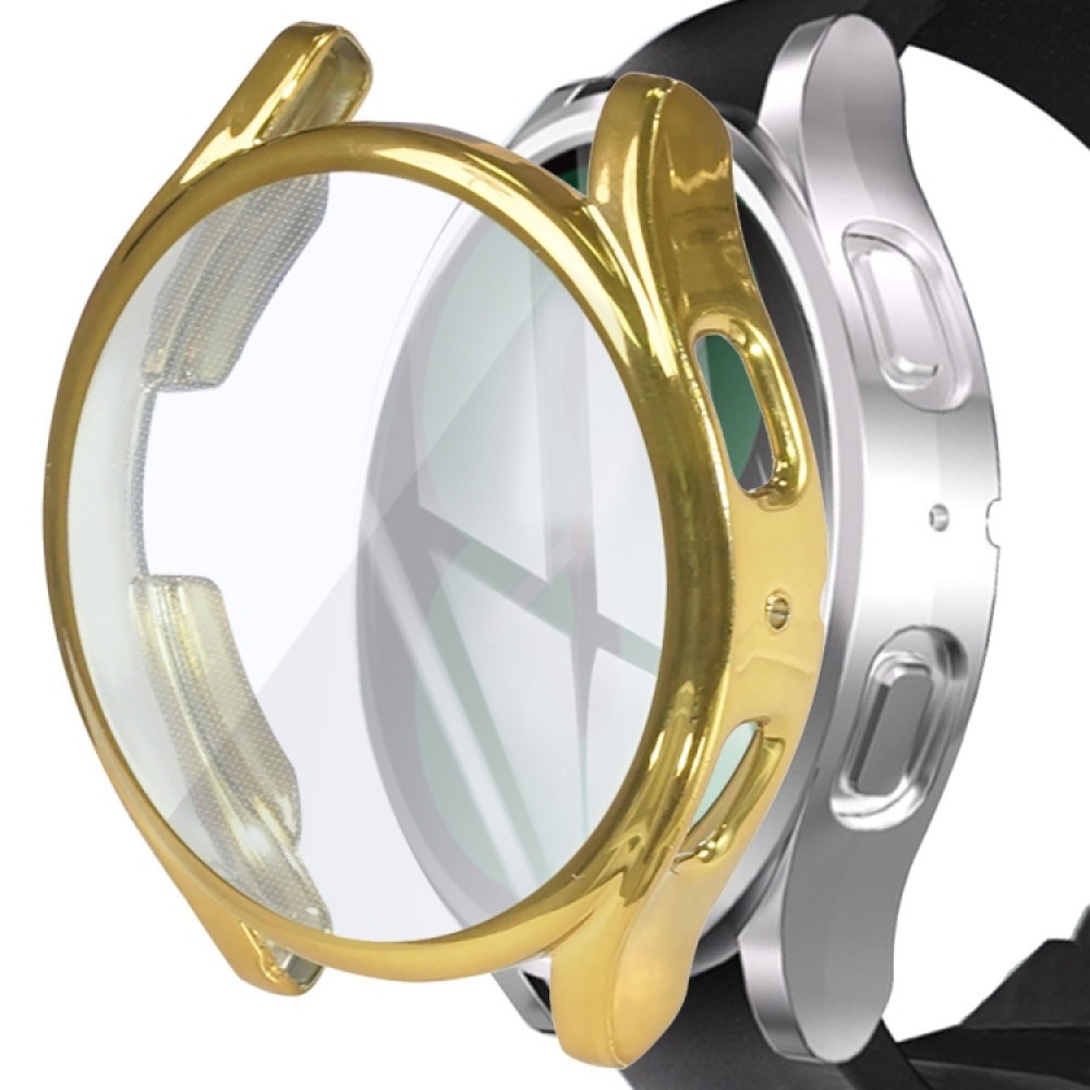 Θήκη προστασίας σιλικόνης με ενσωματωμένη προστασία οθόνης για το Samsung Galaxy Watch 5 40mm - Gold