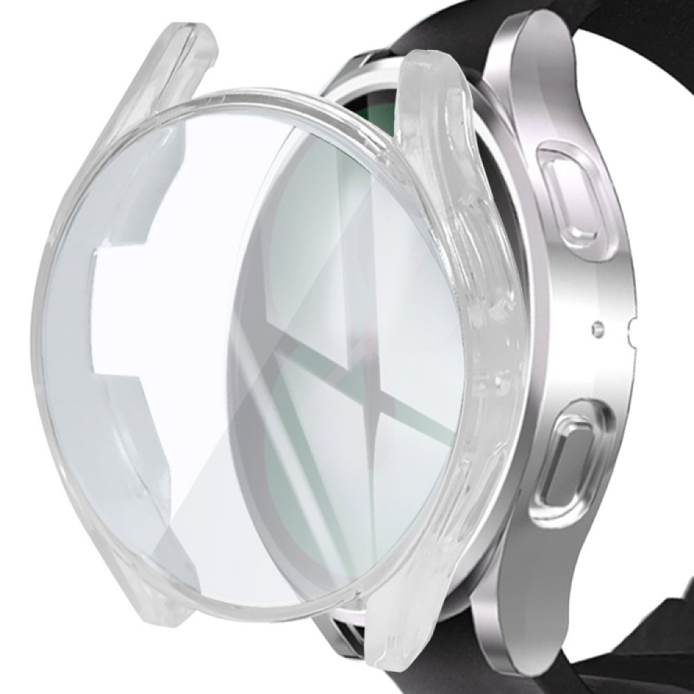 Θήκη προστασίας σιλικόνης με ενσωματωμένη προστασία οθόνης για το Samsung Galaxy Watch 5 40mm - Διάφανη