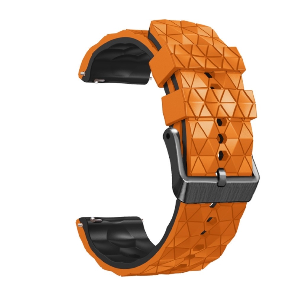 Λουράκι σιλικόνης Football Pattern Two-Color για το Realme Watch 2 / Watch 2 Pro / Watch S Pro  Orange / Black