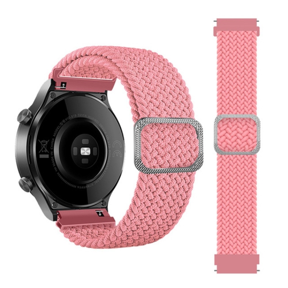 Nylon λουράκι Braided Rope για το  Samsung Galaxy Watch 6 (40mm)/(44mm) / Samsung Galaxy Watch 6 classic (43mm)/(47mm) Pink
