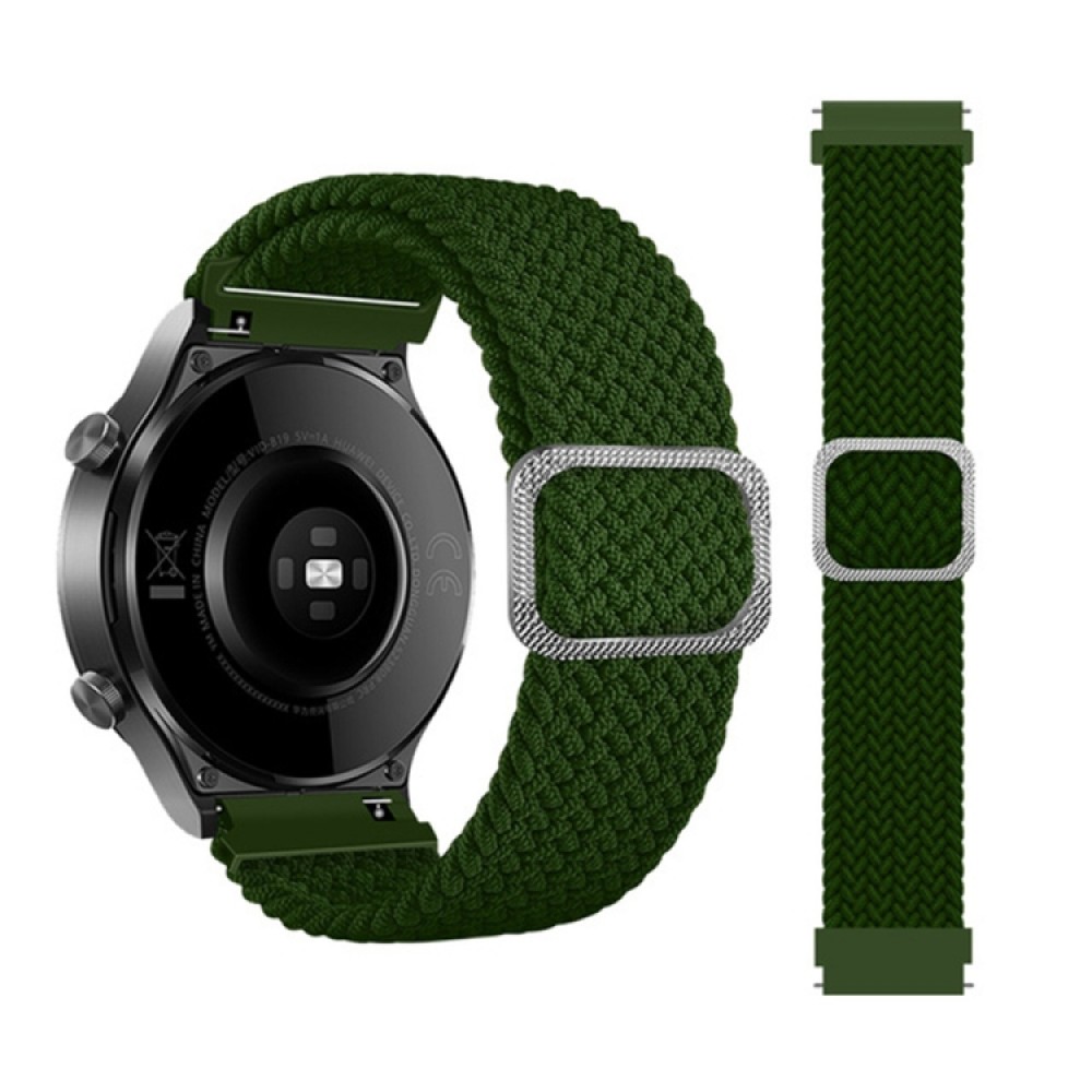 Nylon λουράκι Braided Rope για το Samsung Galaxy Active / Active 2 40mm / 44mm / Galaxy Watch 3 41mm - Green