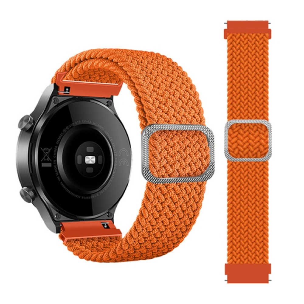 Nylon λουράκι Braided Rope για το Samsung Galaxy Active / Active 2 40mm / 44mm / Galaxy Watch 3 41mm - Orange