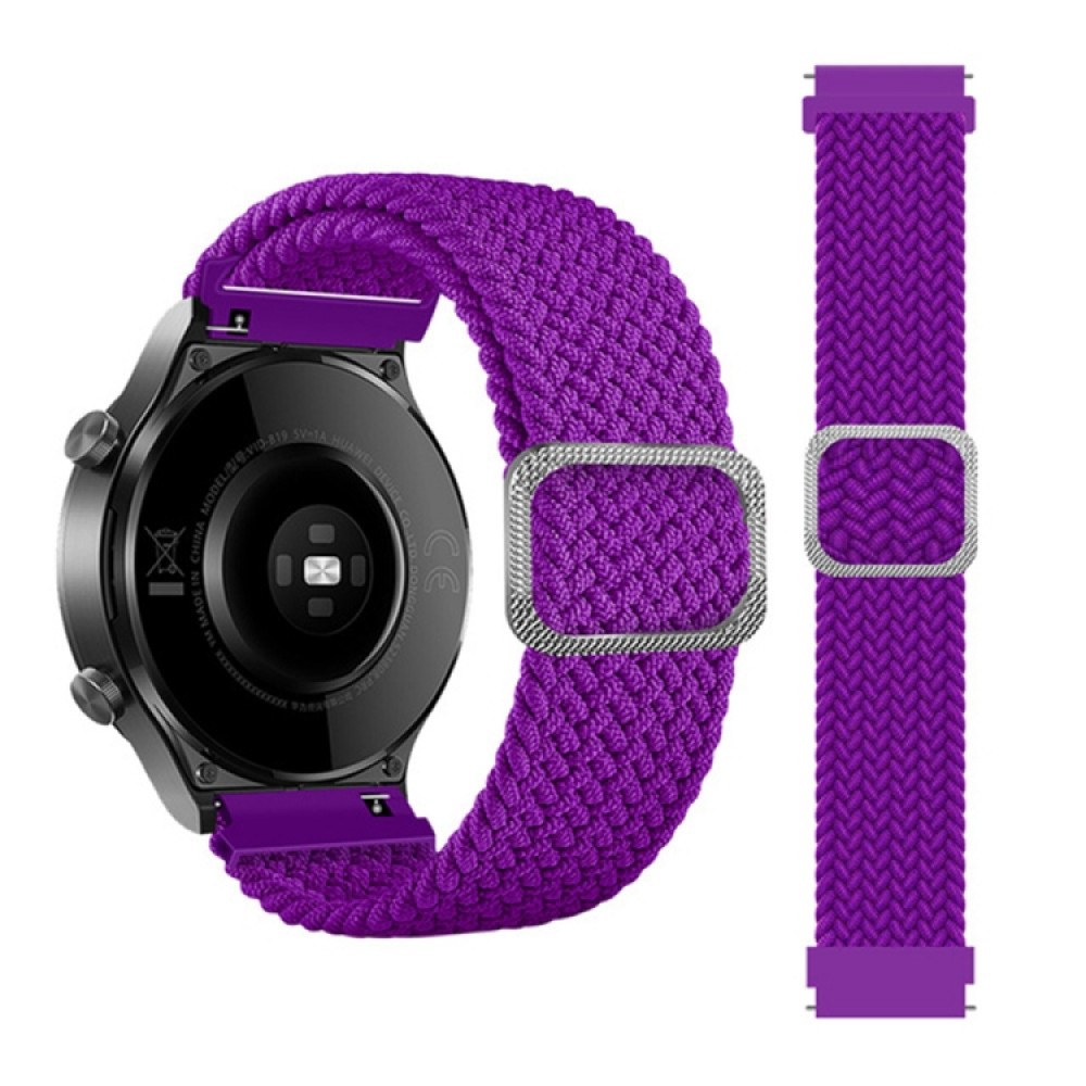 Nylon λουράκι Braided Rope για το   Huawei Watch 4 (46mm) / Watch 4 Pro (48mm) Purple