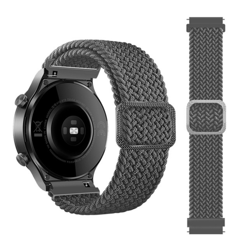 Nylon λουράκι Braided Rope για το   Huawei Watch 4 (46mm) / Watch 4 Pro (48mm) Grey