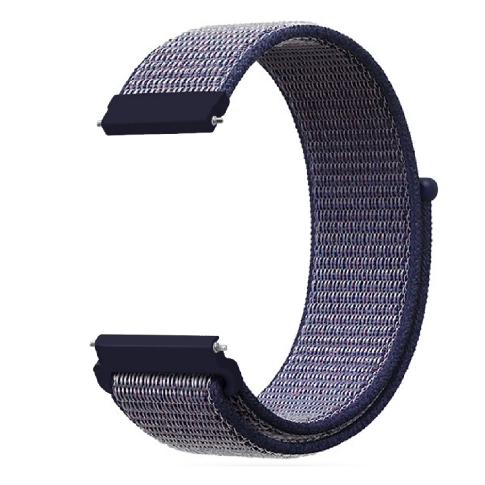 Nylon λουράκι με αυτοκόλλητο κλείσιμο για το  Huawei Watch 4 (46mm) / Watch 4 Pro (48mm) Midnight Blue