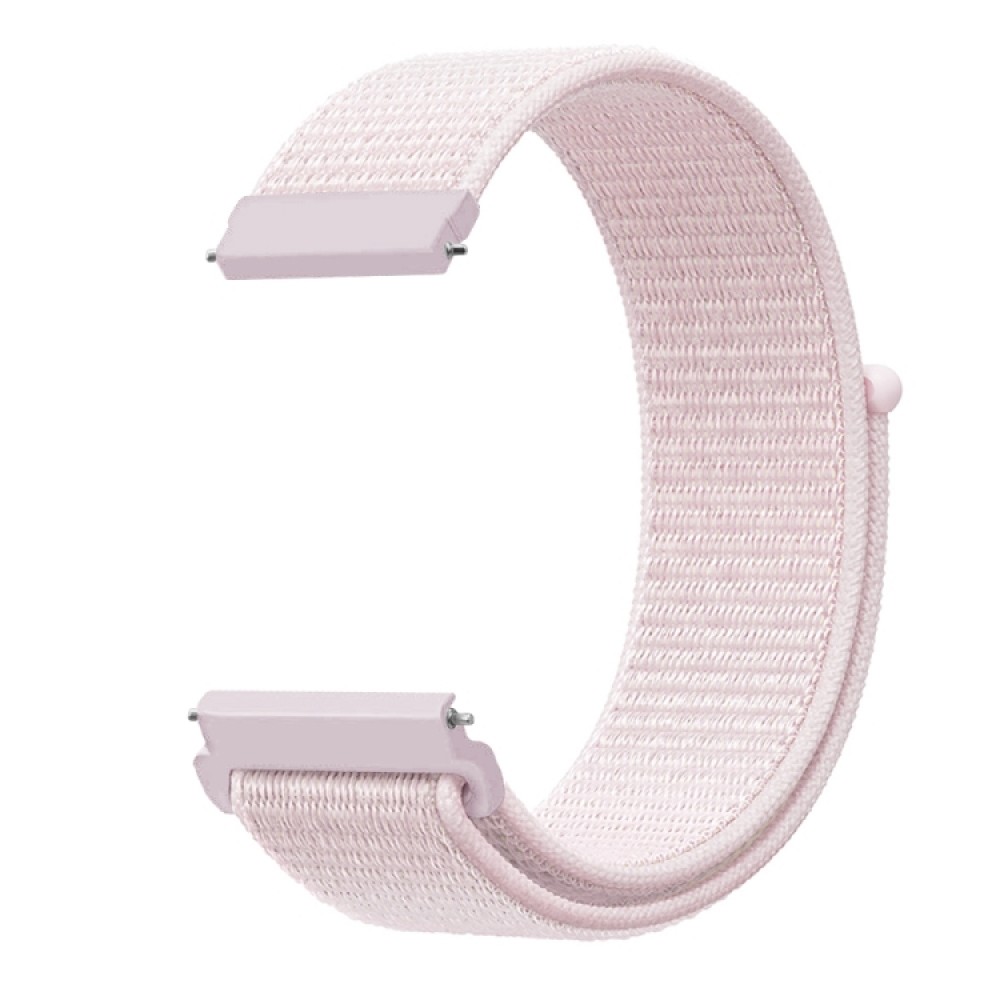 Nylon λουράκι με αυτοκόλλητο κλείσιμο για το  Garmin Forerunner 255 / Vivoactive 4 / Venu 2 (45mm)  Pearl Pink