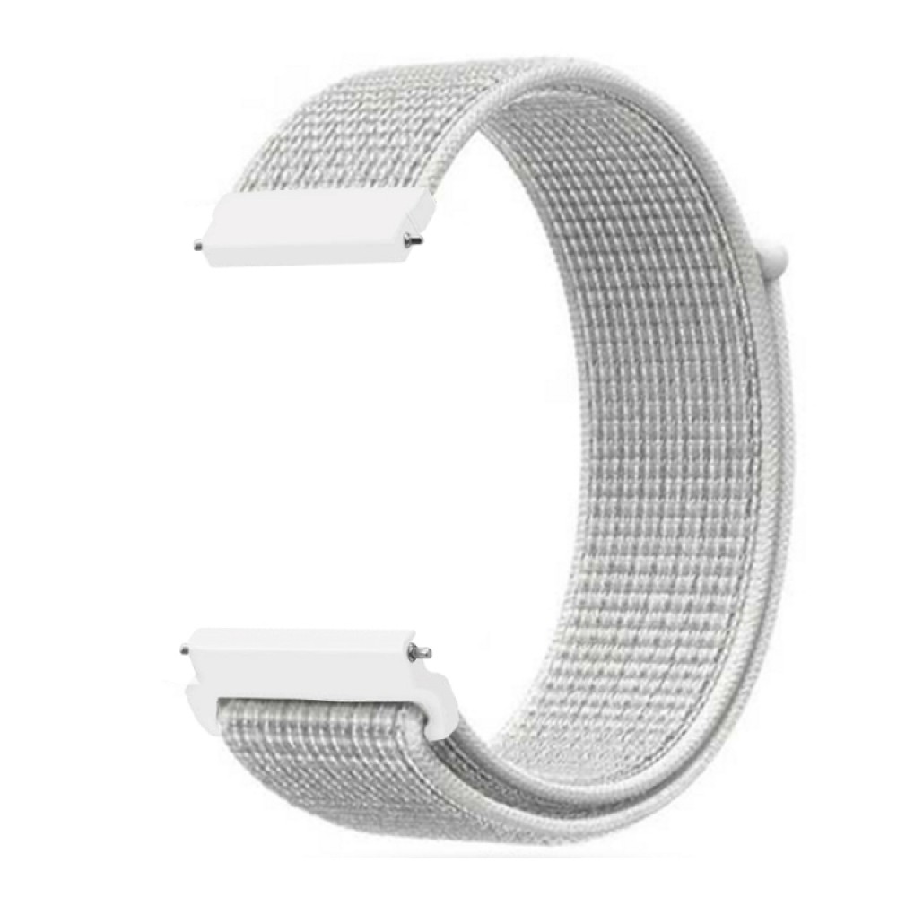 Nylon λουράκι με αυτοκόλλητο κλείσιμο για το Xiaomi Watch 2 Pro/ Xiaomi Watch S3 Summit White