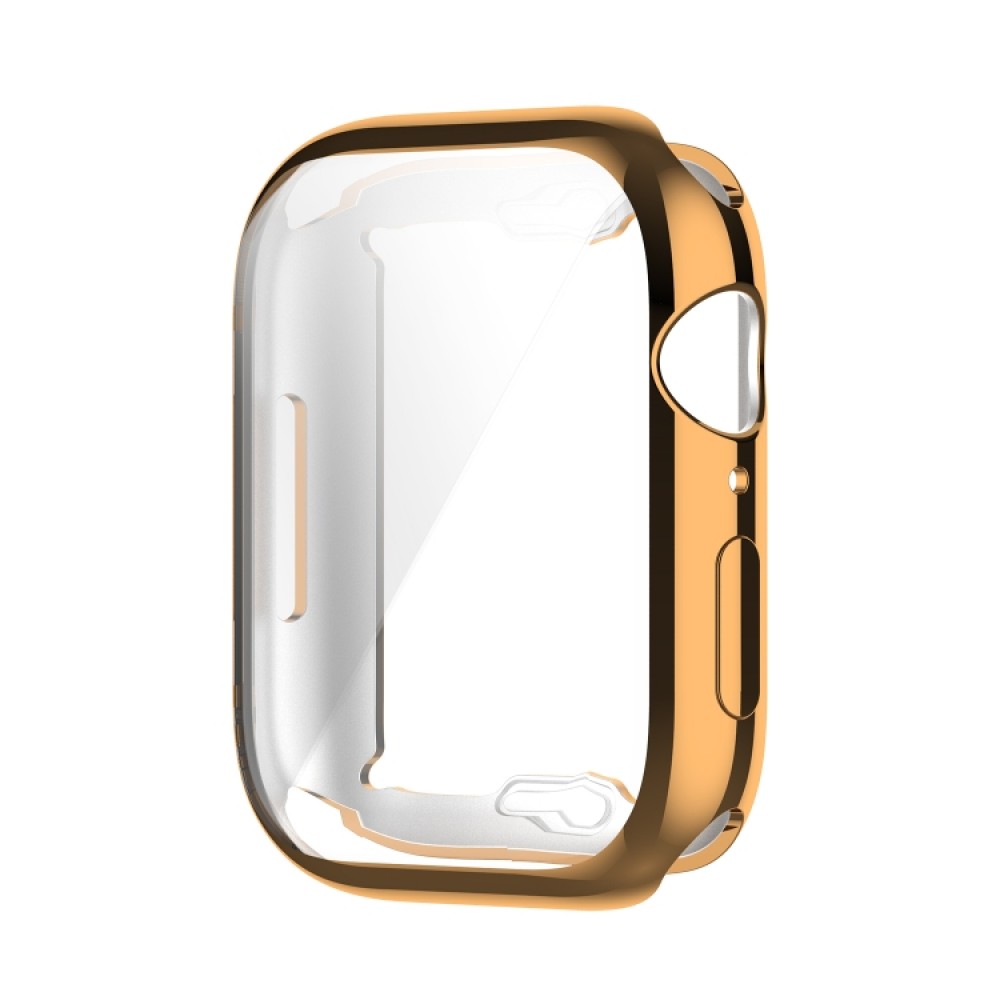 Προστατευτική θήκη σιλικόνης με ενσωματωμένη προστασία οθόνης για το Apple Watch Series 8 / 7 41mm (Rose Gold)  