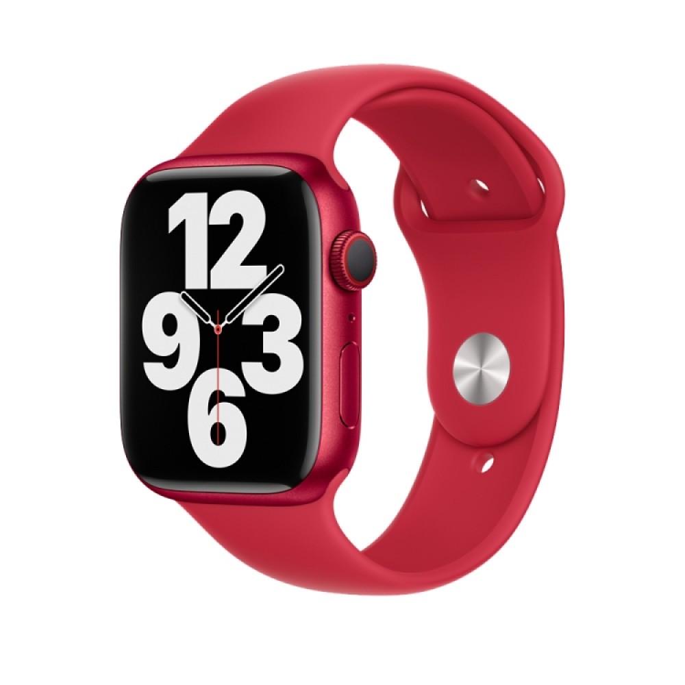 Λουράκι σιλικόνης για το Apple Watch Series 8&7 41mm / SE 2&6&SE&5&4 40mm / 3&2&1 38mm(Red)  