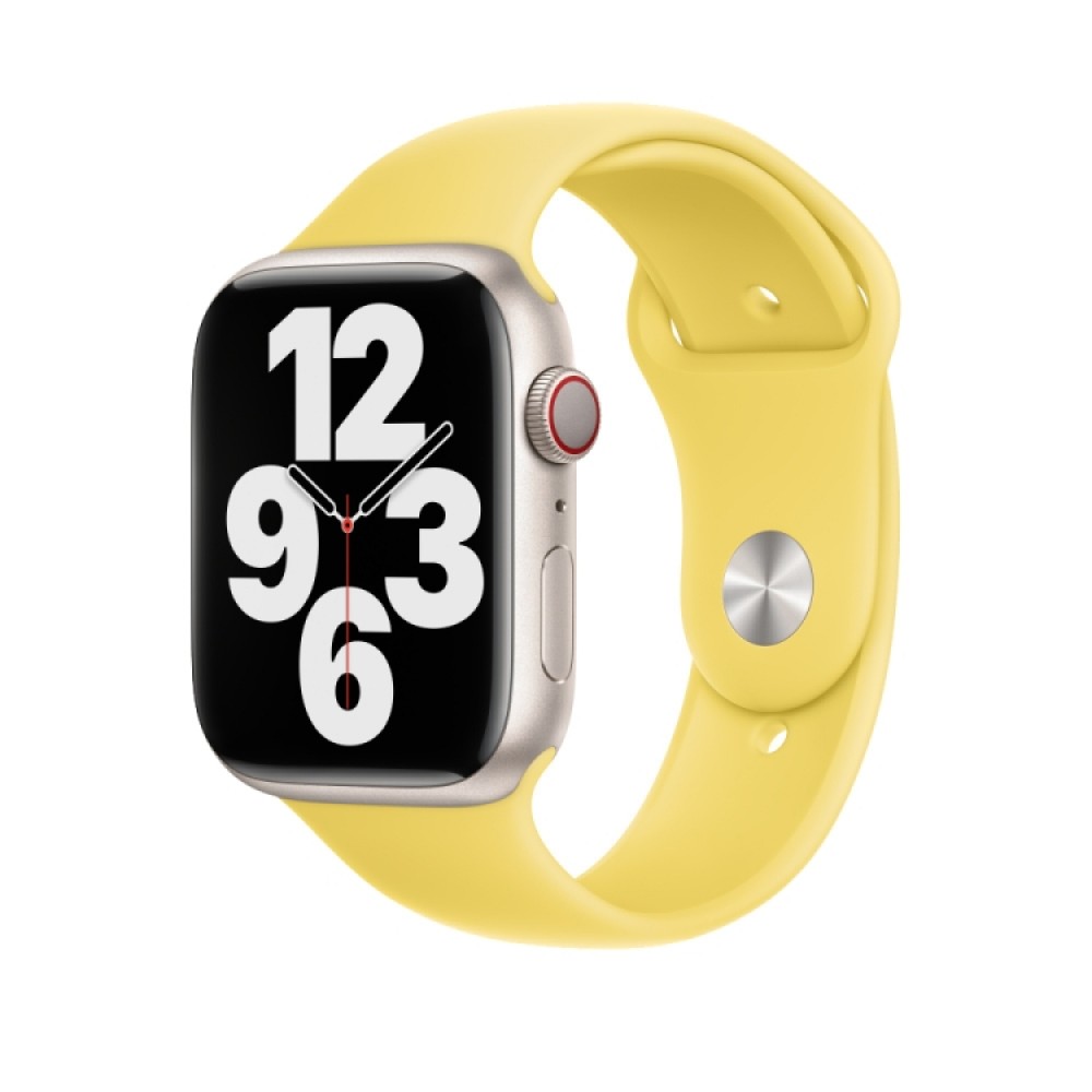 Λουράκι σιλικόνης για το Apple Watch Series 8&7 41mm / SE 2&6&SE&5&4 40mm / 3&2&1 38mm(Lemon Zest)  