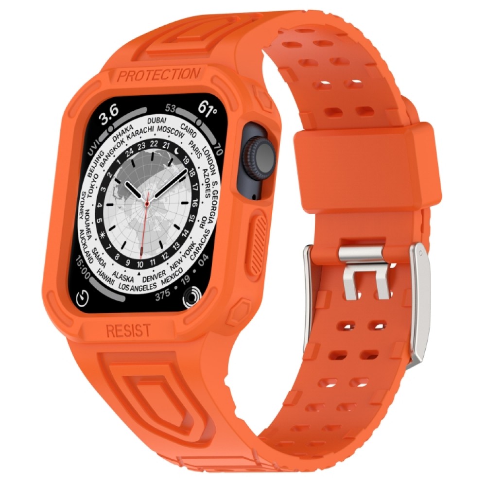 Λουράκι σιλικόνης για το Apple Watch Series 8&7 41mm / SE 2&6&SE&5&4 40mm / 3&2&1 38mm(Orange)  