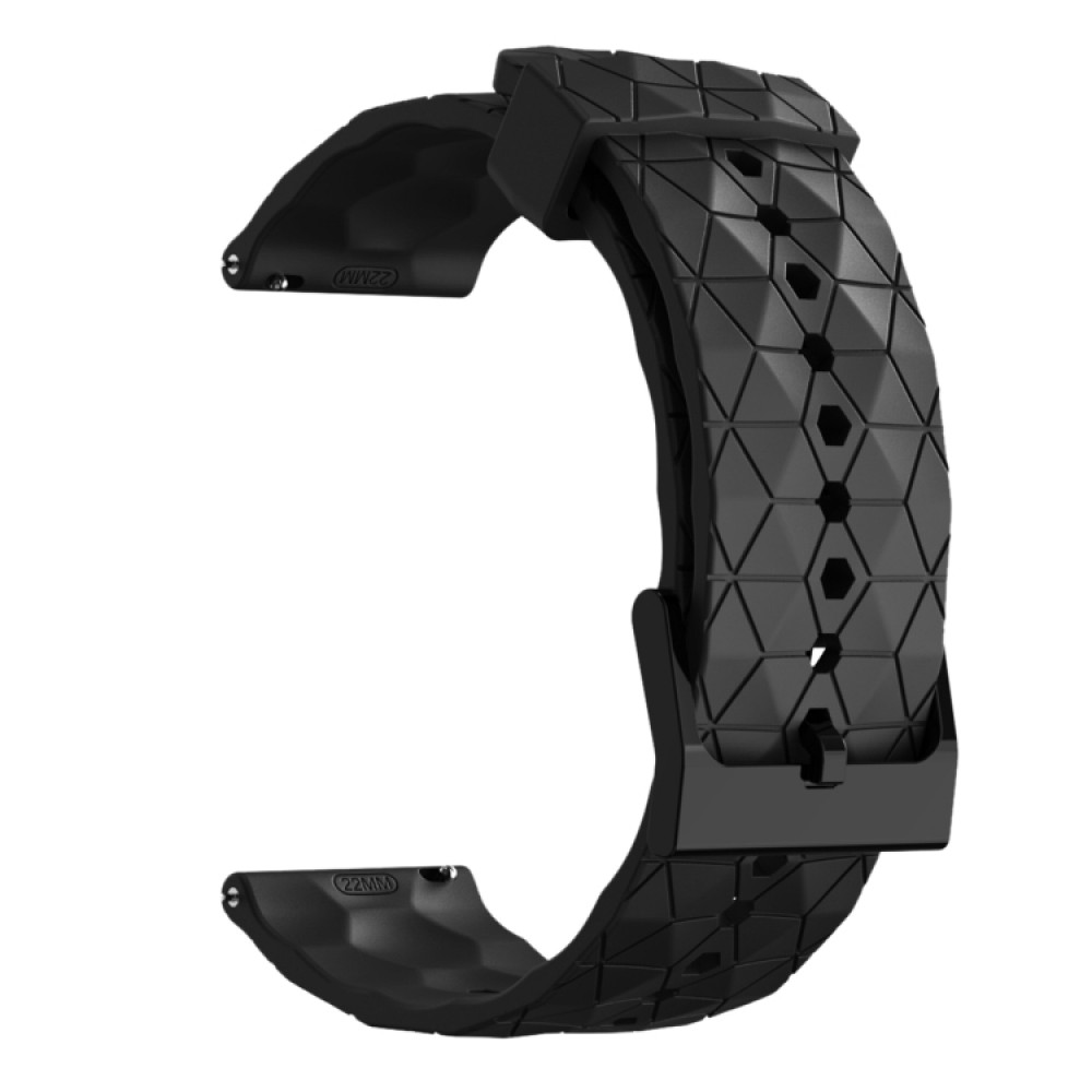 Λουράκι σιλικόνης Football Pattern για το Galaxy Watch 46mm/GEAR S3 CLASSIC / FRONTIER / Watch 3 (45mm) (Black)