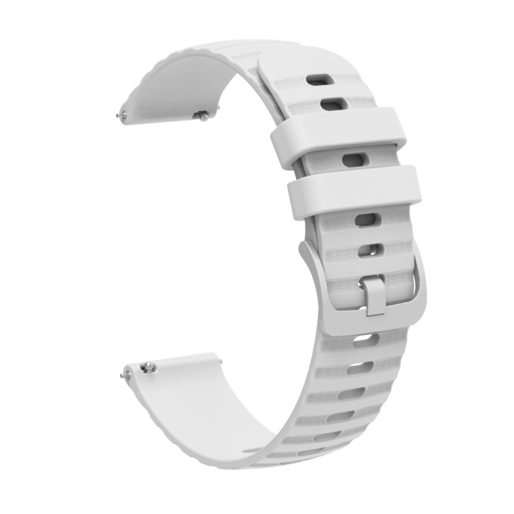Λουράκι σιλικόνης dot wavy pattern για το  Samsung Galaxy Watch 4 (40mm)/(44mm) / Samsung Galaxy Watch 4 classic (42mm) /(46mm) - (White)