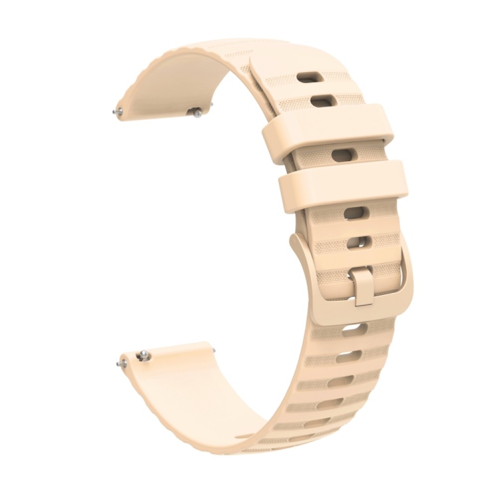 Λουράκι σιλικόνης dot wavy pattern για το Mibro C2 / Mibro Watch Lite  (Beige)