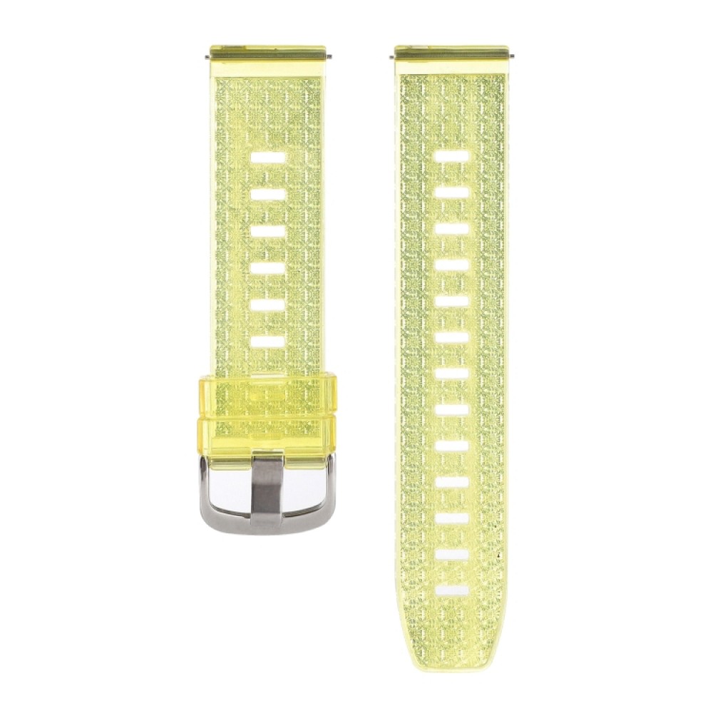 Λουράκι σιλικόνης για το Garmin Forerunner 245 - (Transparent Shiny Yellow)