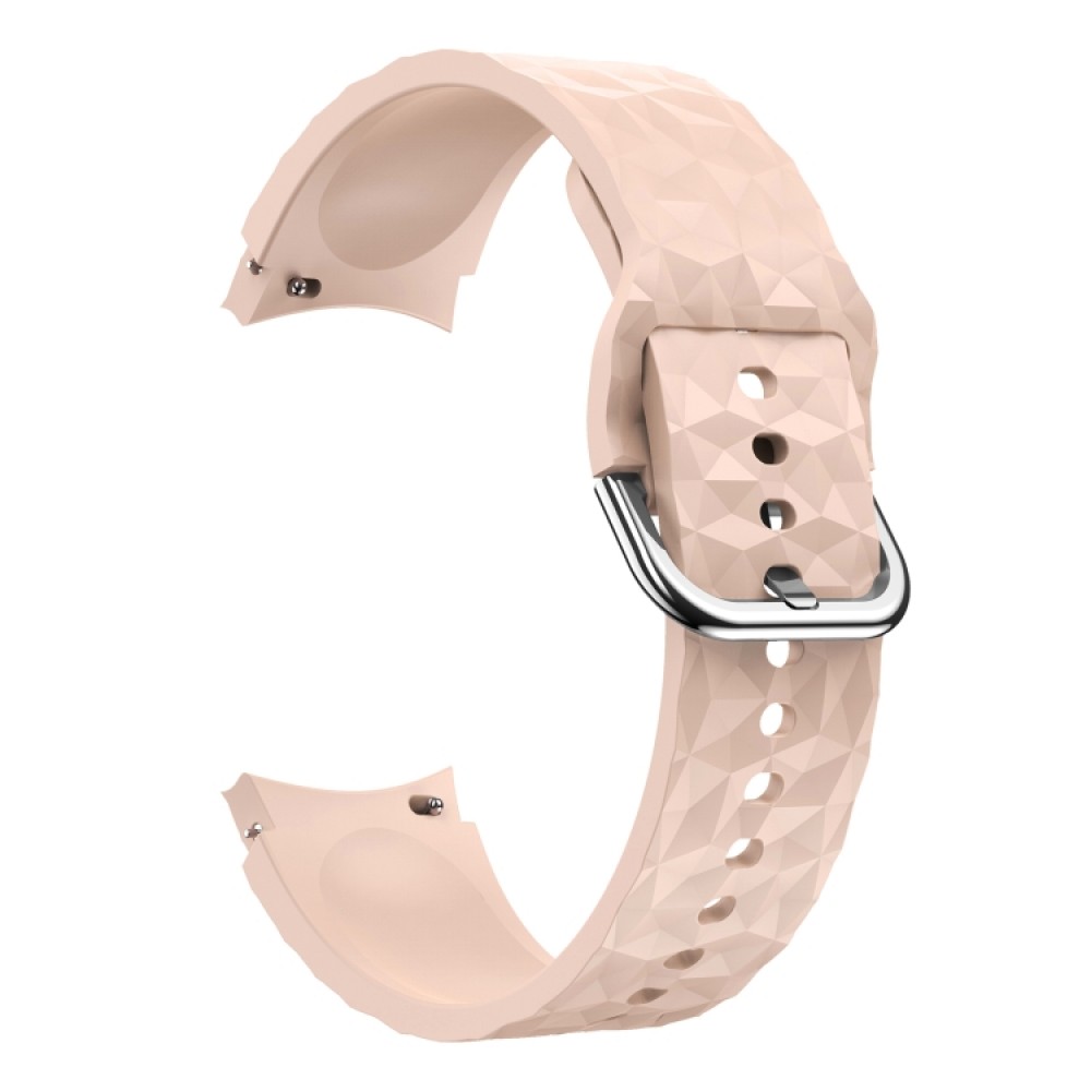Λουράκι σιλικόνης Rhombus Texture για το  Samsung Galaxy Watch 4 (40mm)/(44mm) / Samsung Galaxy Watch 4 classic (42mm) /(46mm) - (Pink)