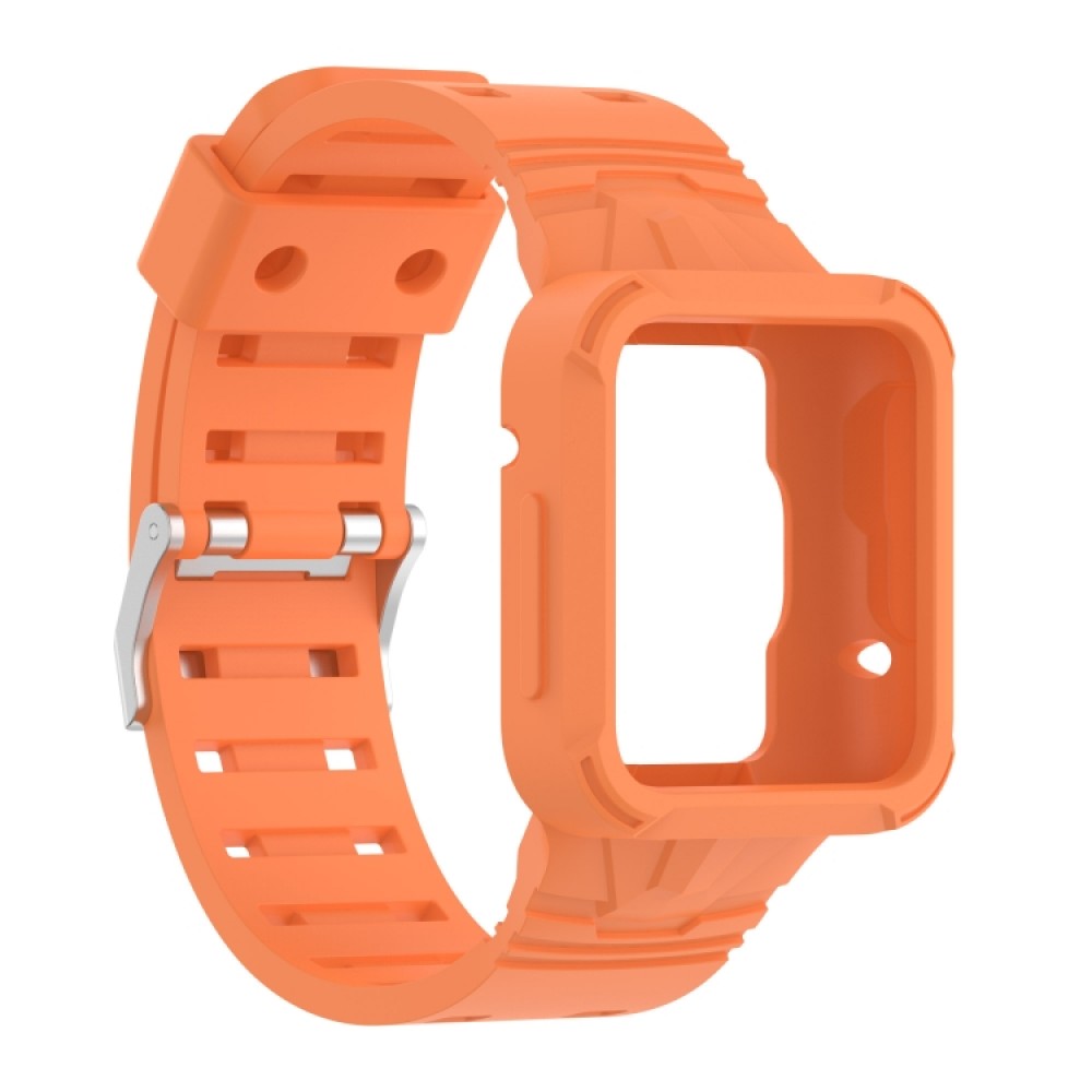Λουράκι σιλικόνης με ενσωματωμένη θήκη για το  Xiaomi Poco Watch (Orange)