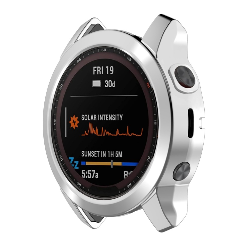 Προστατευτική θήκη σιλικόνης για το Garmin Fenix 7S (Silver) 