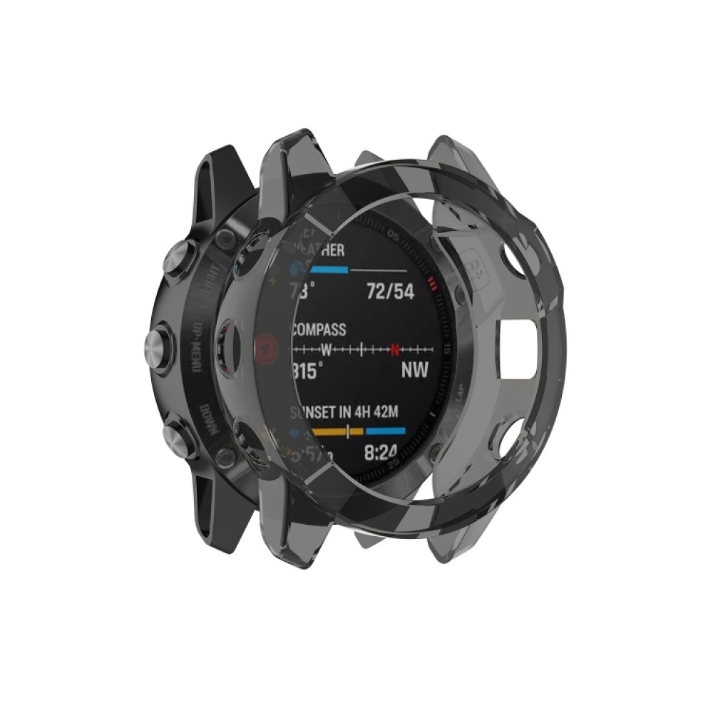 Προστατευτική θήκη σιλικόνης για το Garmin Fenix 6 / 6 Pro (Transparent black)