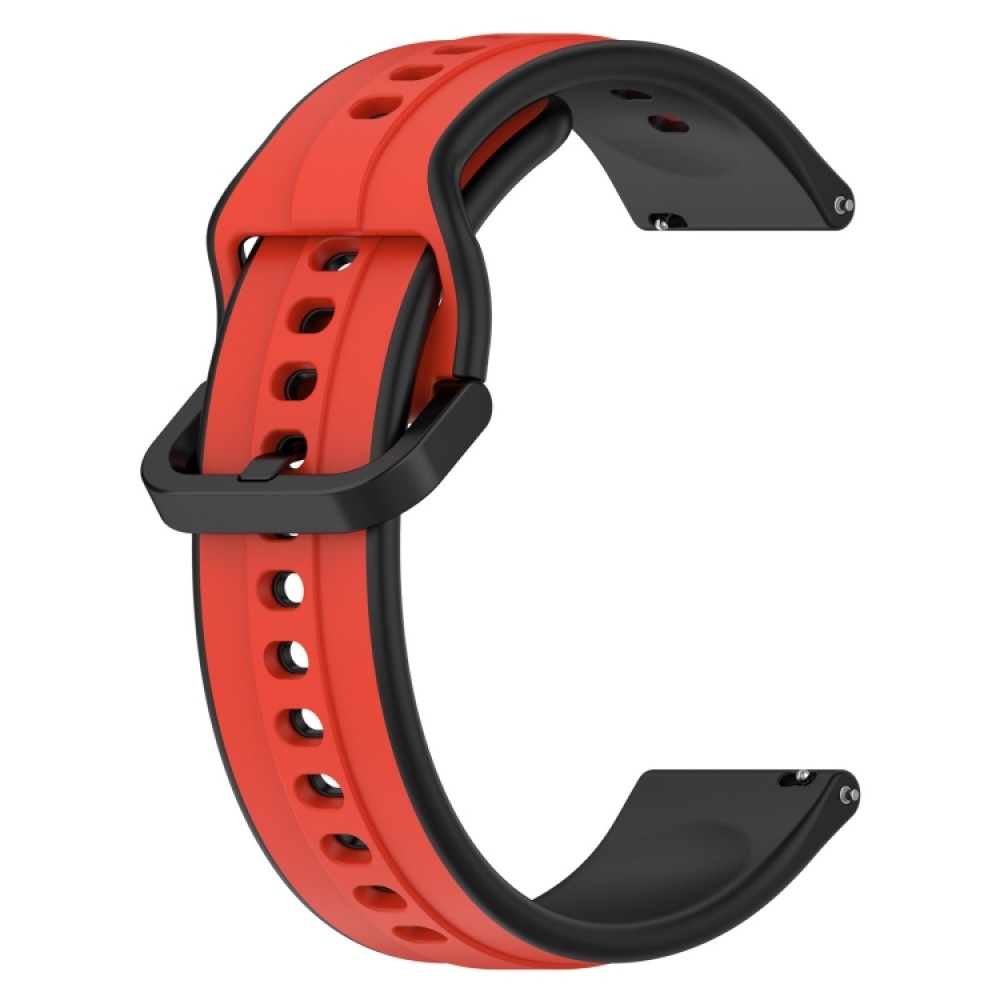 Λουράκι σιλικόνης dual-color με μαύρο κούμπωμα για το  Mibro C2 / Mibro Watch Lite (Red+Black