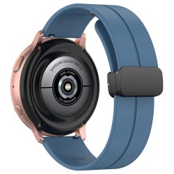 Λουράκι σιλικόνης με μαύρο κλείσιμο για το Huawei Watch 4 (46mm) / Watch 4 Pro (48mm) (Blue)