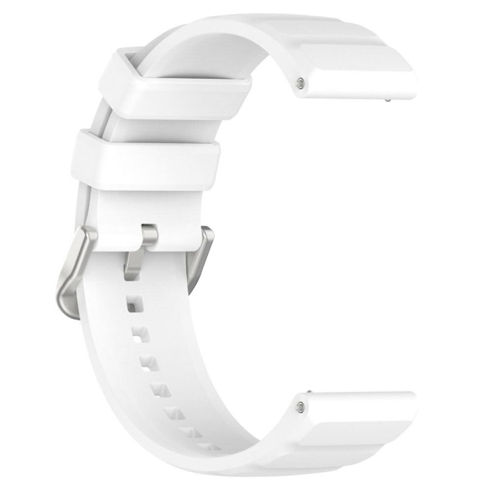 Λουράκι σιλικόνης three lines pattern για το Amazfit GTR 2e 46mm/ GTR 46mm (White)