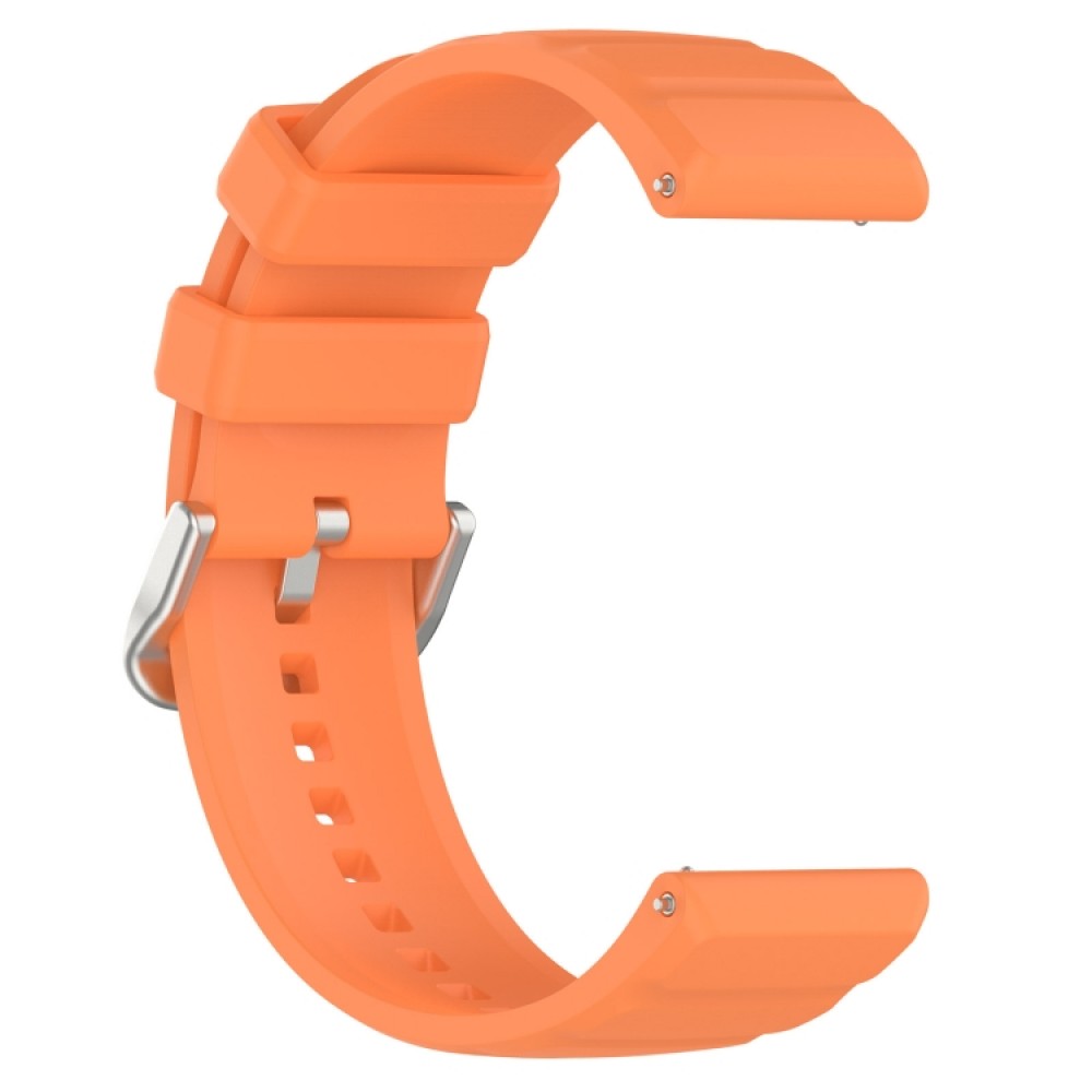 Λουράκι σιλικόνης three lines pattern για το Haylou Solar LS05 (45mm) (Orange)