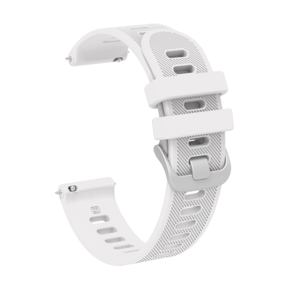 Λουράκι σιλικόνης twill pattern για το Samsung Galaxy Watch 5 40MM - 44MM / Galaxy Watch 5 Pro 45MM (White)