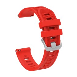 Λουράκι σιλικόνης twill pattern για το Huawei GT (42mm) /GT 2 (42mm) (Red)