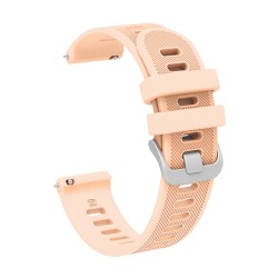 Λουράκι σιλικόνης twill pattern για το Huawei GT (42mm) /GT 2 (42mm) (Sand Pink)