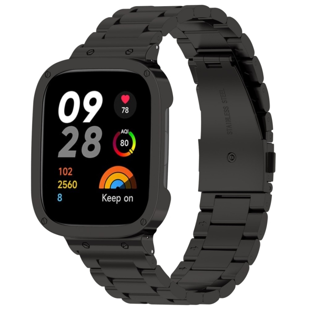 Μεταλλικό λουράκι stainless steel για το Redmi Watch 3 (Black)