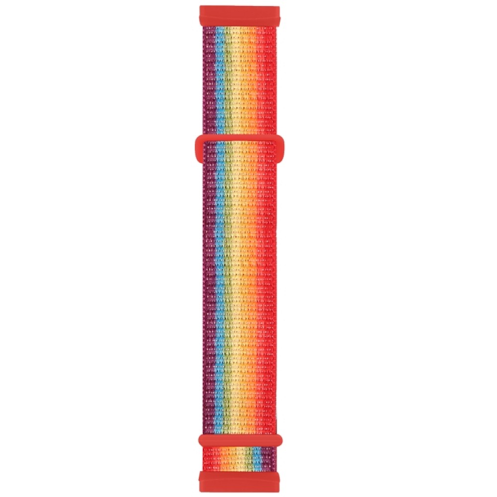 Nylon λουράκι με αυτοκόλλητο κλείσιμο για το  Fitbit Versa 4 / Versa 3 / Sense (Official Rainbow)
