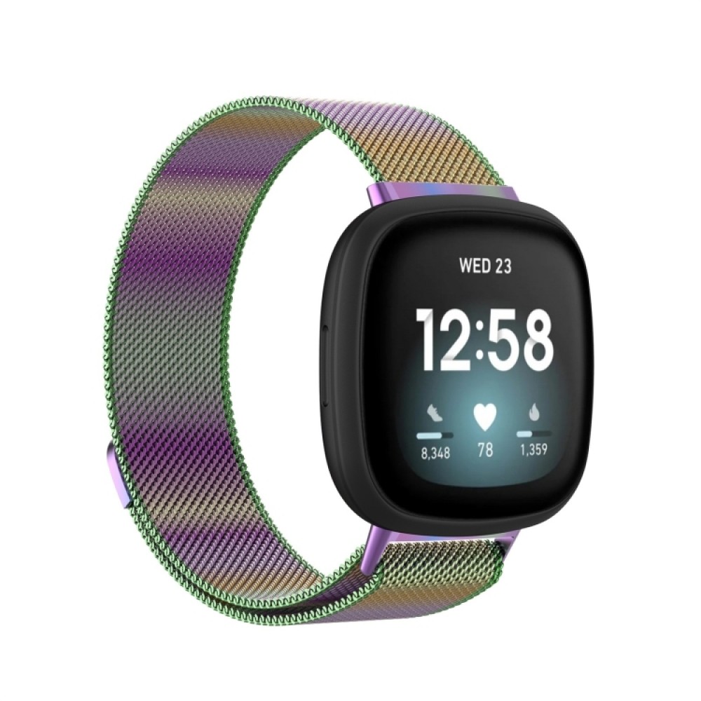 Μεταλλικό λουράκι με μαγνητικό κλείσιμο για το Fitbit Versa 4 / Versa 3 / Sense (Colorful)