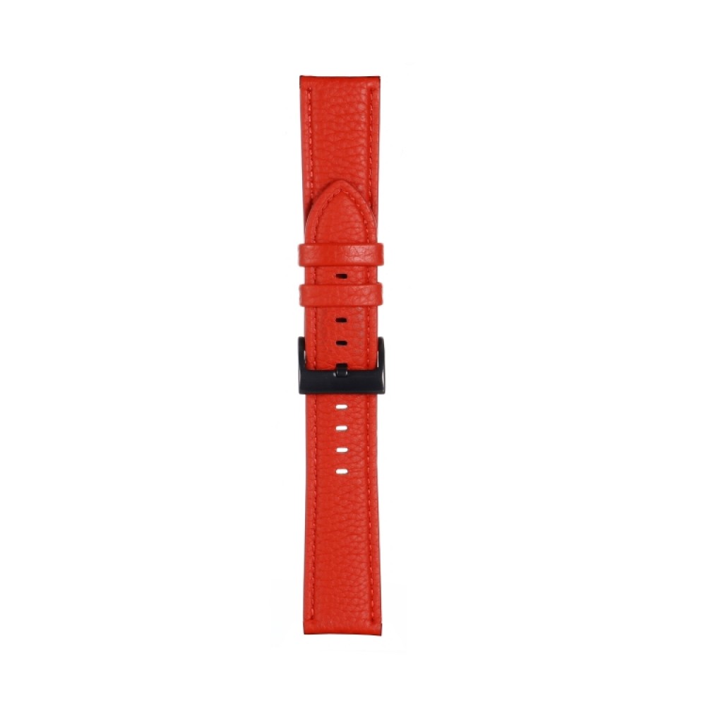 Δερμάτινο λουράκι για το  Samsung Galaxy Watch 4 (40mm)/(44mm) / Samsung Galaxy Watch 4 classic (42mm) /(46mm) - (Red)