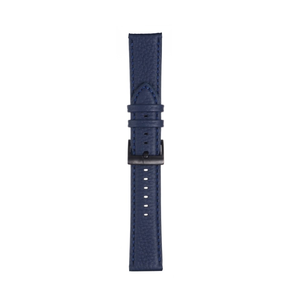 Δερμάτινο λουράκι για το  Samsung Galaxy Watch 4 (40mm)/(44mm) / Samsung Galaxy Watch 4 classic (42mm) /(46mm) - (Dark Blue)
