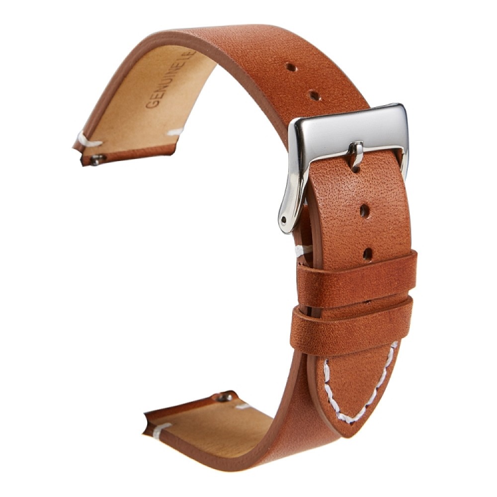 Δερμάτινο λουράκι Cowhide για το  Garmin Forerunner 245 - (Light Brown) 