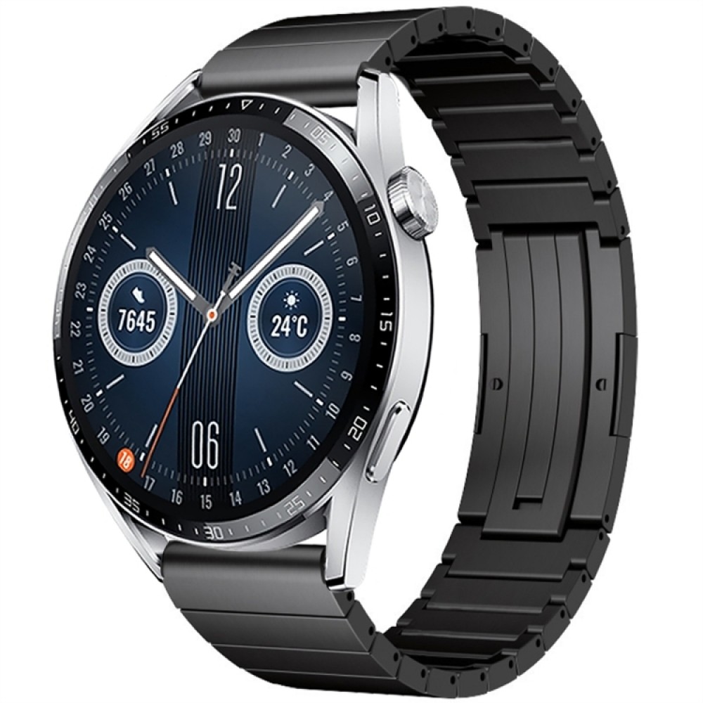  Δερμάτινο λουράκι Sewing Thread pattern για το Galaxy Watch 46mm/GEAR S3 CLASSIC / FRONTIER / Watch 3 (45mm) (Black)