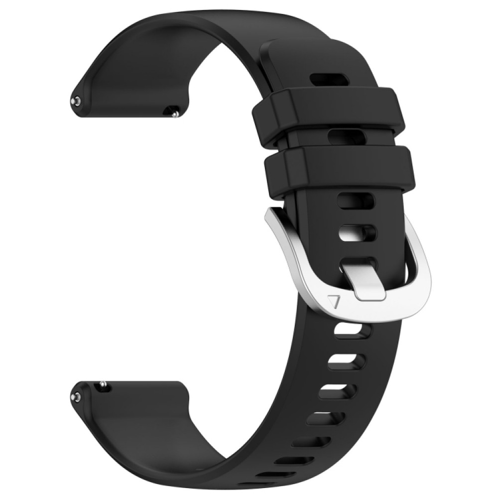 Λουράκι σιλικόνης glossy με ασημί κούμπωμα για το  Huawei Watch GT 4 41MM (Black)