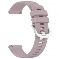 Λουράκι σιλικόνης glossy με ασημί κούμπωμα για το  Huawei Watch GT 4 41MM (Purple)
