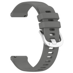 Λουράκι σιλικόνης glossy με ασημί κούμπωμα για το  Huawei Watch GT 4 41MM (Gray)