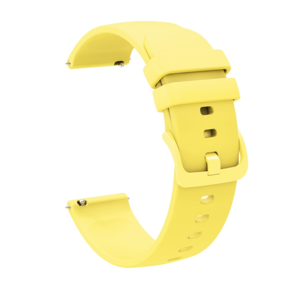 Λουράκι σιλικόνης με ίδια απόχρωση κουμπώματος για το Huawei Watch GT 4 41MM (Yellow)