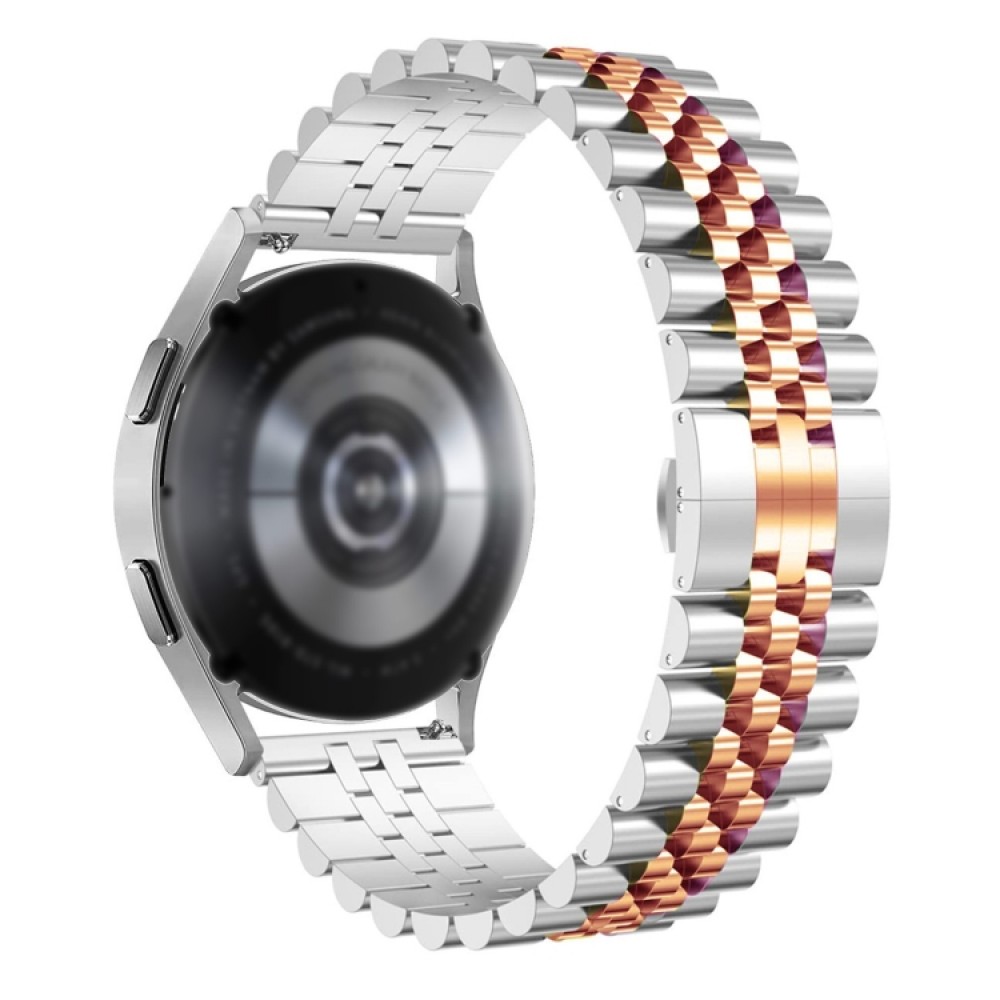Μεταλλικό λουράκι stainless steel με πλέγμα για το  Samsung Galaxy Watch 4 (40mm)/(44mm) / Samsung Galaxy Watch 4 classic (42mm) /(46mm) - Silver/ Rose Gold