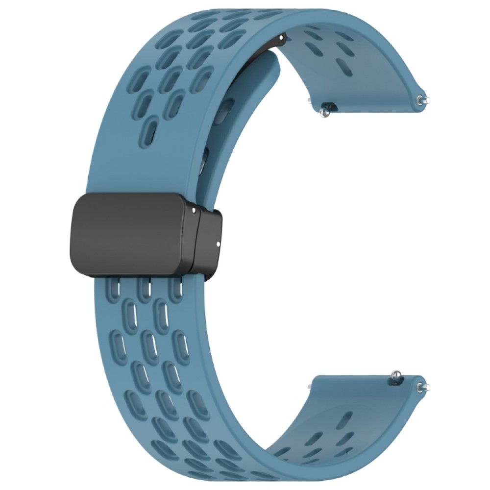 Λουράκι σιλικόνης με τρύπες και μαγνητικό κλείσιμο για το Realme Watch S (Blue)